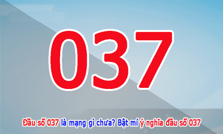 Sim 037: Sự bí ẩn của một đầu số độc đáo