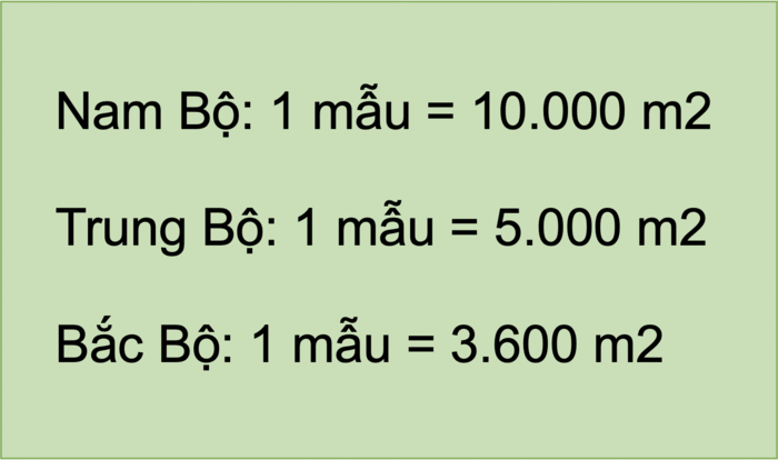 1 mẫu bằng bao nhiêu sào? 1 mẫu bằng bao nhiêu ha?