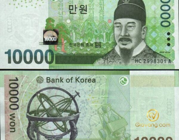10000 Won bằng bao nhiêu tiền Việt? Giá Won hôm nay