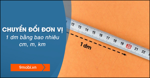 1 dm bằng bao nhiêu cm, mm, m?