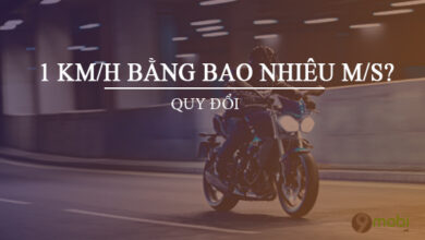 1 km/h bằng bao nhiêu m/s?