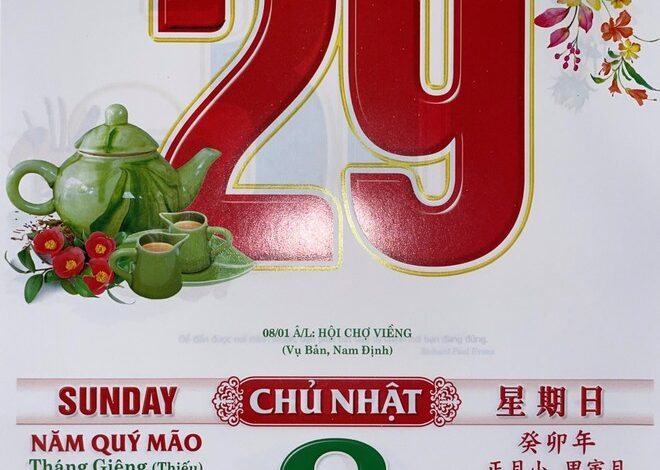 Xem lịch âm - Lịch vạn sự hôm nay ngày 29 tháng 1 năm 2023 tốt