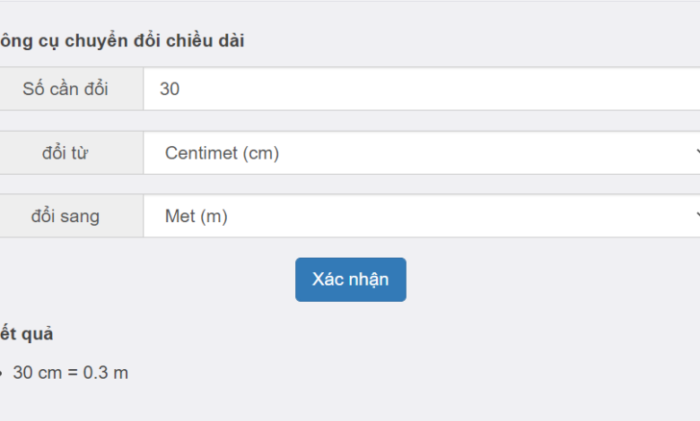 30cm bằng bao nhiêu m? Liệu bạn có được đáp án đúng không?