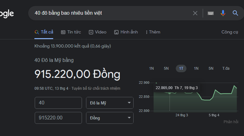 40 đô là bao nhiêu tiền việt, cách quy đổi Đô (USD) sang VNĐ chính
