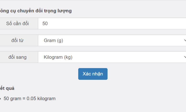 100 gram bằng bao nhiêu kg? Cùng đổi đơn vị đo khối lượng
