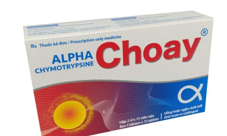 Thuốc Alpha Choay giảm sưng phù nề, sau chấn thương