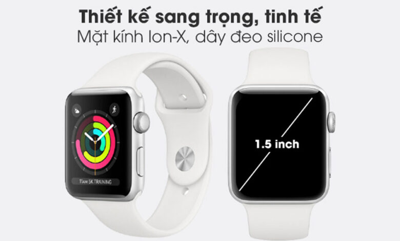 Đồng hồ Apple Watch S3 GPS 38mm viền nhôm - chính hãng