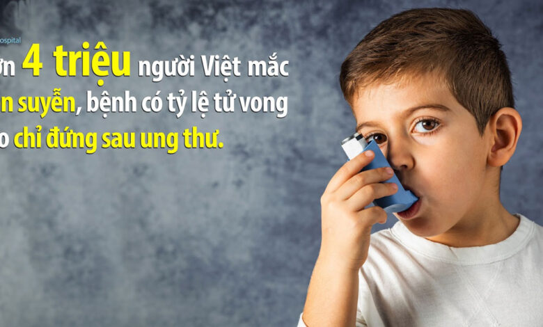 Bệnh hen suyễn: Nguyên nhân, triệu chứng chẩn đoán và phòng