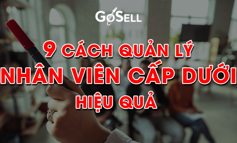 9 cách quản lý nhân viên cấp dưới hiệu quả - GoSELL