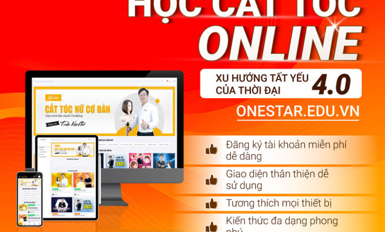 Học cắt tóc online - Xu hướng tất yếu của thời đại 4.0