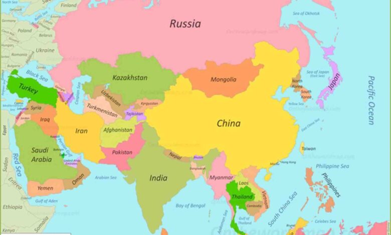 Châu Á có bao nhiêu đới khí hậu? Bài tập trắc nghiệm địa lý lớp 8