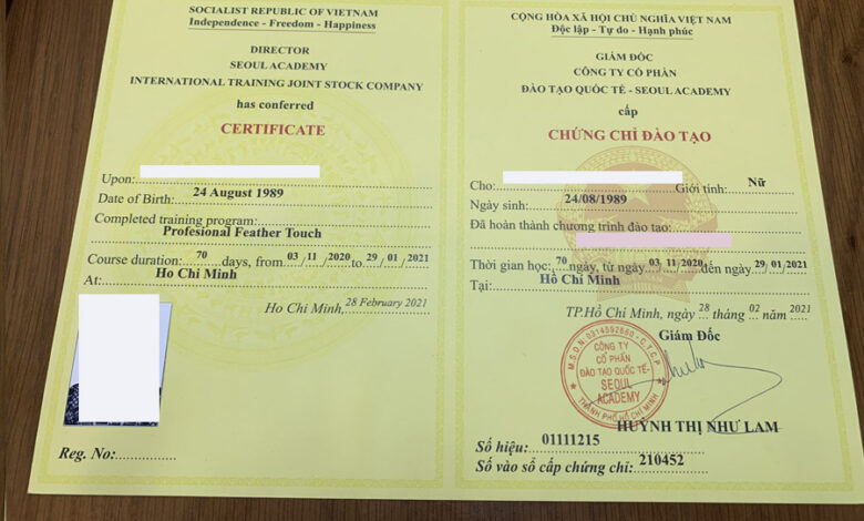 Học chứng chỉ chăm sóc da là gì? Có quan trọng không? Làm sao
