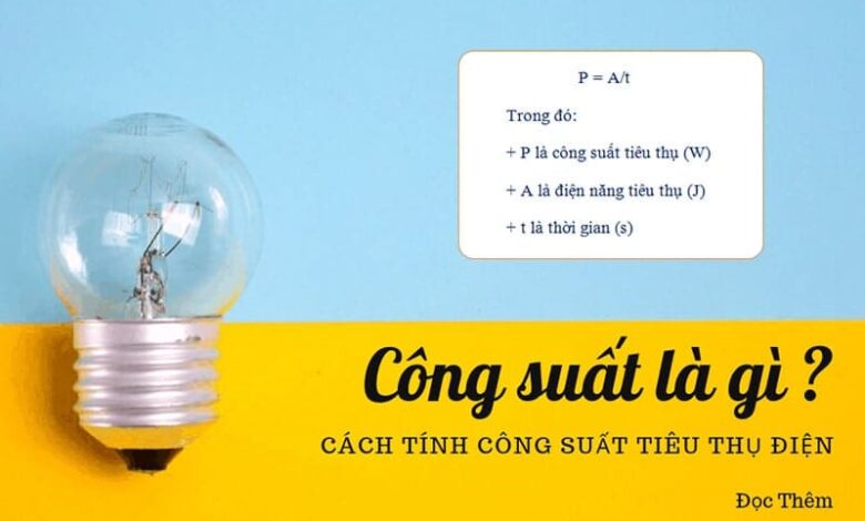 Công suất là gì? Công thức tính công suất, đơn vị của công suất ?