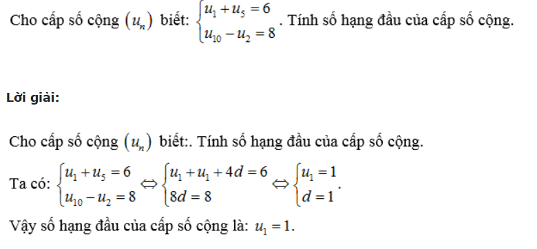 Cấp Số Cộng Là Gì? 5 Công Thức Cấp Số Cộng Và Bài Tập