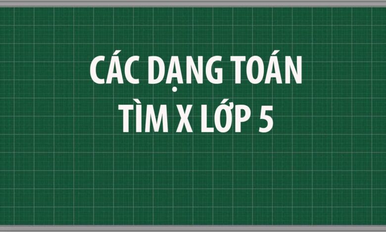 Các bài toán tìm x có lời giải - Toán lớp 5 - VietJack.com