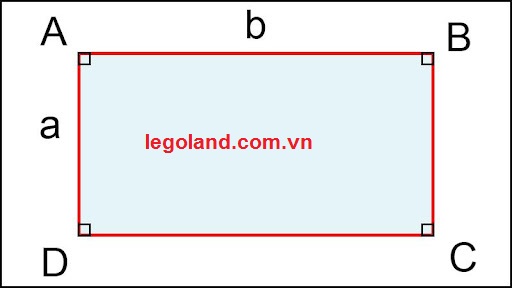 Công thức tính chu vi, diện tích hình chữ nhật chuẩn SGK - Legoland