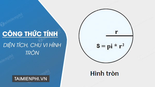 Cách tính chu vi hình tròn và diện tích hình tròn, có ví dụ minh họa c