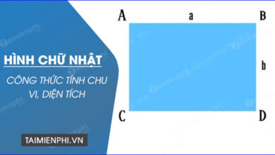 Công thức tính chu vi, diện tích hình chữ nhật chuẩn nhất theo SGK