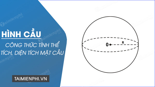 Cách tính thể tích hình cầu, diện tích mặt cầu, công thức tính