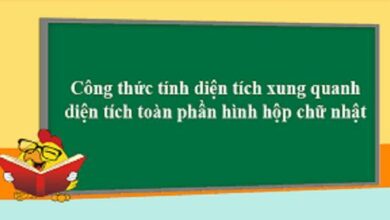 Cách Tính Diện Tích Xung Quanh Và Diện Tích Toàn Phần Hình