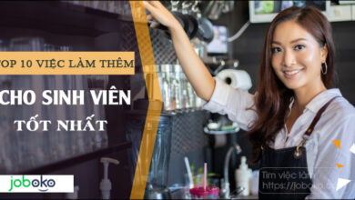 Top 10 việc làm thêm cho sinh viên tốt nhất - Joboko