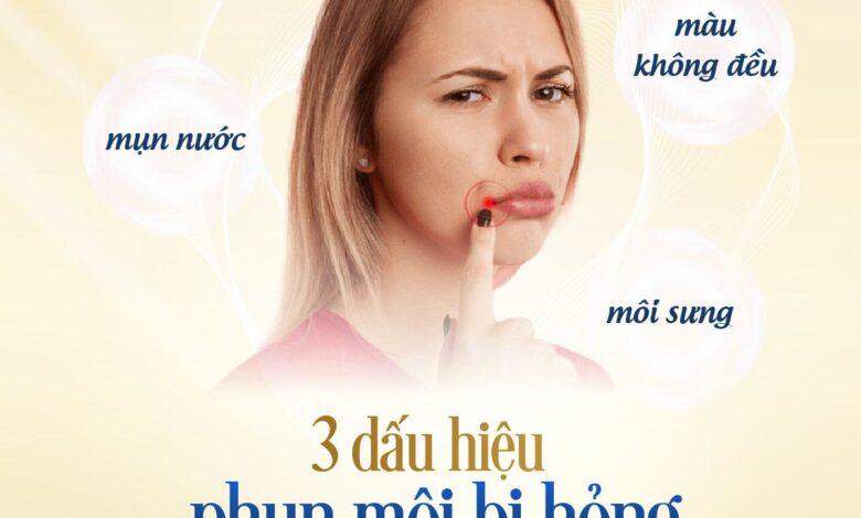 Dấu hiệu phun môi hỏng: Nguyên nhân & cách khắc phục