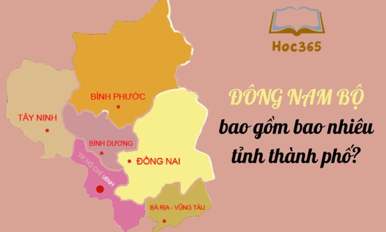 Chi tiết nhất: Đông Nam Bộ bao gồm bao nhiêu tỉnh thành phố?