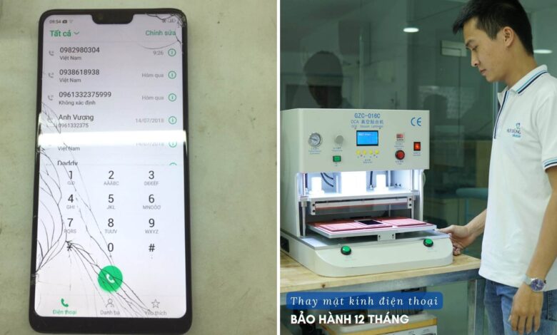 Thay - Ép mặt kính điện thoại chính hãng. Bảng giá 2022