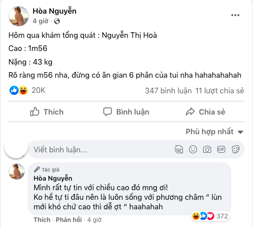 Hòa Minzy tiết lộ chiều cao thực sự, nhắn netizen 'đừng ăn bớt 6cm