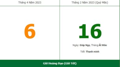 Xem lịch âm 6/4, tìm hiểu ngay ngày Thứ 5 ngày 6/4/2023