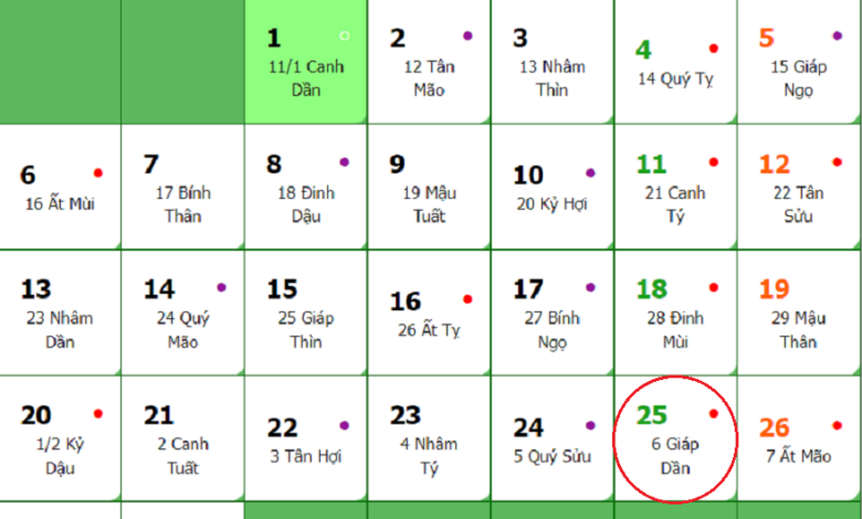 Lịch âm 25/2 - Xem âm lịch hôm nay 25/2 - Lịch vạn niên 25/2/2023