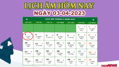 Lịch âm 3/4 – Âm lịch hôm nay 3/4 - Lịch vạn niên 3/4/2023