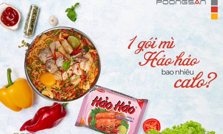 1 GÓI MÌ HẢO HẢO BAO NHIÊU CALO? CÓ NÊN ĂN ... - Poongsan