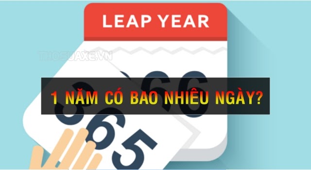 1 năm có bao nhiêu ngày tháng năm | Giờ phút giây - Thosuaxe.vn