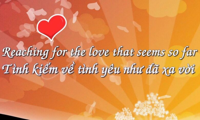 Lời bài hát ý nghĩa – My love - Thành ngữ tiếng anh