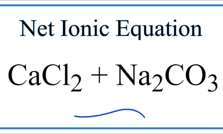 Phản ứng giữa Canxi Clorua và Natri Carbonat | CaCl2 + Na2CO3