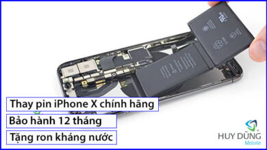 Thay Pin iPhone X chính hãng - Xem trực tiếp - Lấy liền