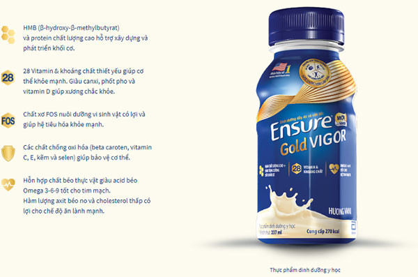 Sữa Ensure Gold lốc 6 chai giá bao nhiêu? Địa chỉ mua sữa chính