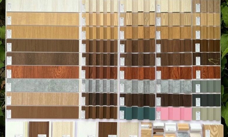 Tấm nhựa ốp tường vân gỗ - Vật Liệu Nhà Xanh Hiệp Thành