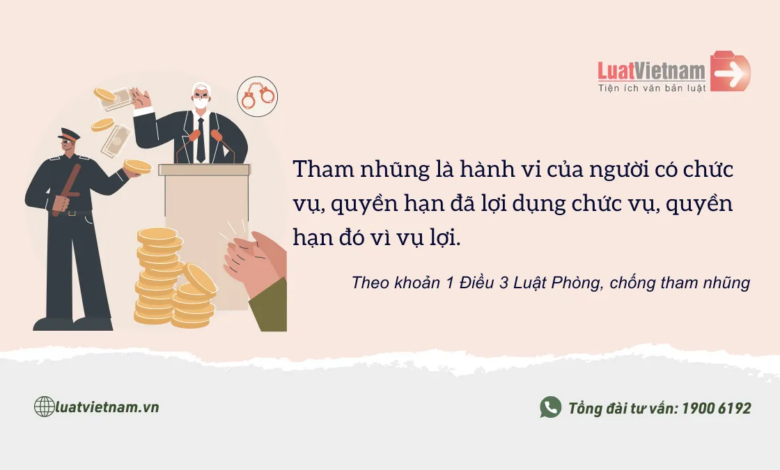 Tham nhũng là gì? Công chức tham nhũng bị xử lý ... - LuatVietnam