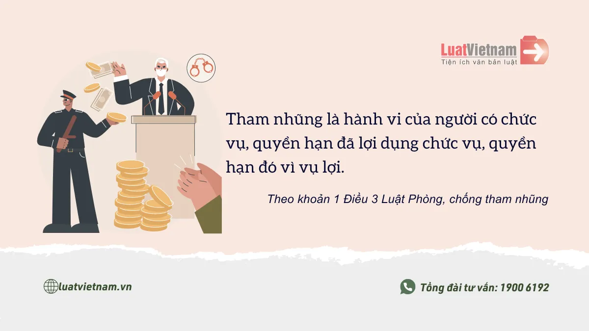 tham nhung la gi