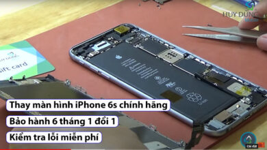 Thay màn hình iPhone 6s chính hãng - Xem trực tiếp - Lấy liền