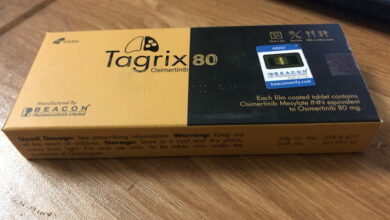Thuốc Tagrix 80mg Osimertinib trị ung thư phổi thế hệ 3 giá bao