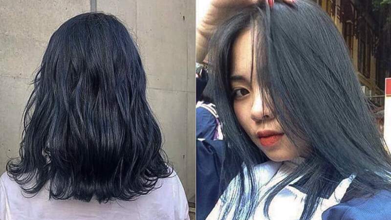 Tóc màu xanh đen
