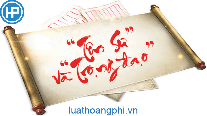 Tôn sư trọng đạo là gì? - Luật Hoàng Phi