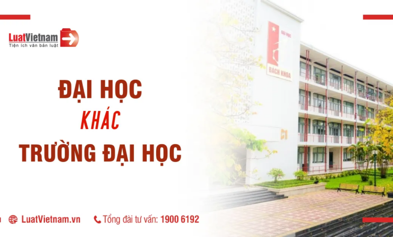 Có thể bạn chưa biết: Đại học và trường đại học khác nhau!