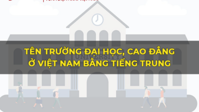 Tên Các Trường Đại Học Và Cao Đẳng Ở Việt Nam Bằng Tiếng Trung