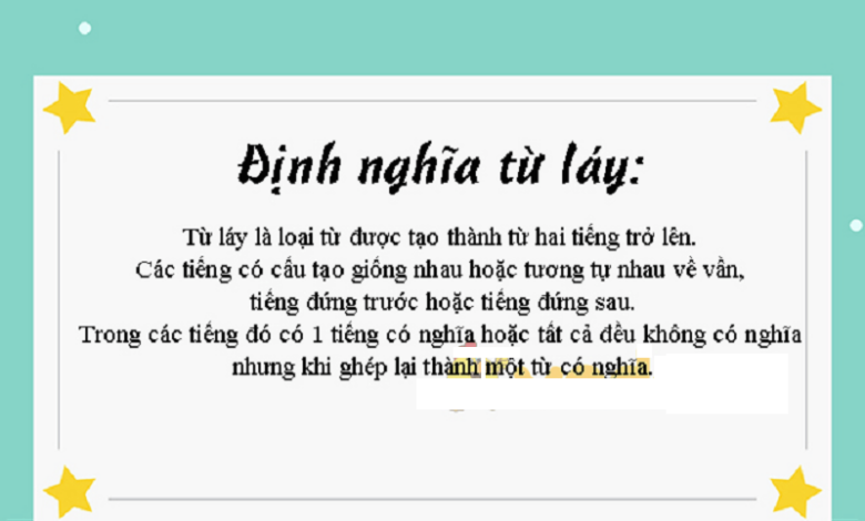 Từ láy là gì? Từ láy Tiếng Việt lớp 4 có bao nhiêu loại?