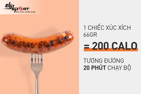 Xúc xích bao nhiêu calo? Ăn xúc xích có béo không? - Elipsport
